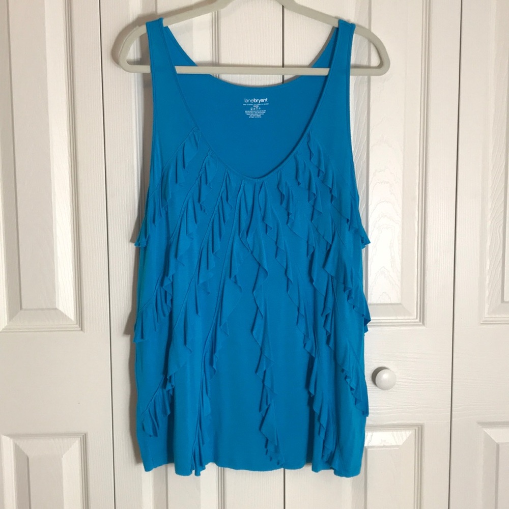 Lane Bryant ruffle front tank top SZ 18/20